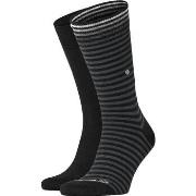 Chaussettes Burlington Everyday 2-Pack Rayures Noir