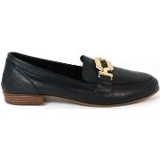 Chaussures Top3 MOCASINES DE MUJER EN PIEL APLAUSO 24353 NEGRO