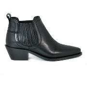 Bottines Vexed BOTÍN NEGRO COWBOY DE PIEL CON TACÓN BAJO VEXED KORA