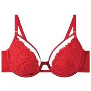 Rembourrés Pomm'poire Soutien-gorge ampliforme coque moulée rouge Mira...