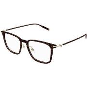 Lunettes de soleil Montblanc MB0354O Cadres Optiques, Havana/Transpare...