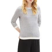 Sweat-shirt Tom Tailor Sweat Blue Stripe