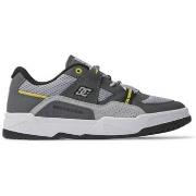 Chaussures de Skate DC Shoes CONSTRUCT white grey yellow