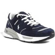 Chaussures Ralph Lauren Running Suede Sneaker Uomo Blue 809944590002