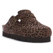 Mules Bioline LEOPARDO MARRONE