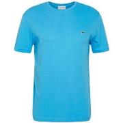 T-shirt Lacoste T-SHIRT A COL ROND EN JERSEY DE COTON PIMA UNI BLEU