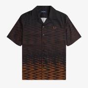 T-shirt Fred Perry WAVE GRAPHIC REVERE COLLAR