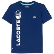 T-shirt Lacoste T-SHIRT TENNIS EN JERSEY DE COTON BLEU MARINE