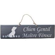 Tableaux, toiles Qualiart Plaque décorative en bois - Chien gentil, Ma...