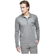 T-shirt Guess Polo Homme Rufo LS Gris M64P21 (rft)