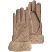 Gants Isotoner Gants Femme Beige suédine tactiles