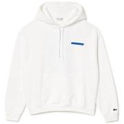 Sweat-shirt Lacoste SWEATSHIRT À CAPUCHE LOOSE FIT IMPRIMÉ BLANC