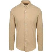 Chemise Suitable Chemise Flanelle Beige