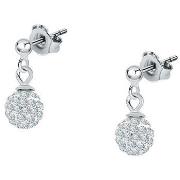 Boucles oreilles Cleor Boucles d'oreilles en argent 925/1000 et crista...