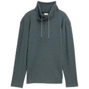 Sweat-shirt Tom Tailor - Sweat col montant - bleu gris