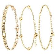 Bracelets Sc Bohème B2371-DORE+B2384-DORE+B2386-DORE