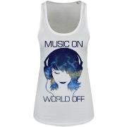 Debardeur Grindstore Music On World Off