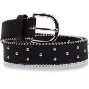 Ceinture Isotoner Ceinture Femme détails clous Noire