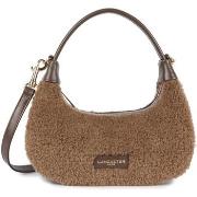 Sac à main LANCASTER Sac hobo Zippé Aura polaire 518-021 Taupe