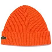 Bonnet Lacoste BONNET COTELÉ EN LAINE UNI ORANGE