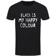 T-shirt Grindstore Black Is My Happy Colour