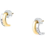 Boucles oreilles Cleor Boucles d'oreilles en or 375/1000 et zircon