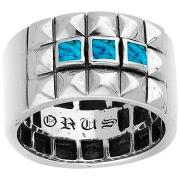 Bijoux Orusbijoux Bague Homme Argent Punk Et Pierres Turquoise