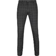 Pantalon Mac Chino Griffin Anthracite A Carreaux