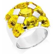 Bijoux Orusbijoux Bague Héra Argent Pierre Quartz Jaune