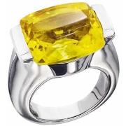 Bijoux Orusbijoux Bague Maia Argent Pierre Quartz Jaune