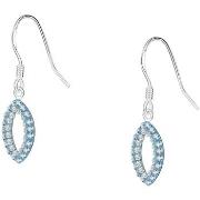 Boucles oreilles Cleor Boucles d'oreilles en argent 925/1000 et crista...