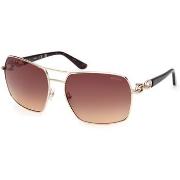 Lunettes de soleil Guess GU00159 Lunettes de soleil, Or/Marron, 63 mm