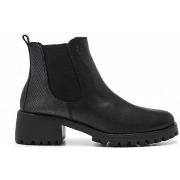 Bottines 24 Hrs BOTÍN DE PIEL NEGRO ESTILO CHELSEA 26234