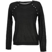 Pull Salsa Metallic buttons on shimmering sweater