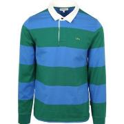 Sweat-shirt Mcgregor Rugbyshirt Bleu Vert Rayé