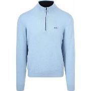 Sweat-shirt New Zealand Auckland NZA Pull Christopher Demi-Zip Bleu Cl...