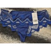 Culottes &amp; slips Lise Charmel Lingerie femme shorty bleu en dentel...