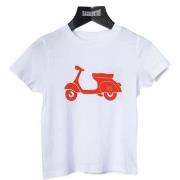 T-shirt enfant Harrington T-shirt enfant Vespa blanc