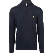 Sweat-shirt Lyle And Scott Lyle Scott Half Zip Pull Laine Merinos Mari...