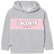 Sweat-shirt enfant Lacoste SWEATSHIRT ENFANT MOLLETON GRIS IMPRIMÉ CON...