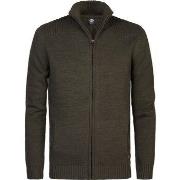 Sweat-shirt Petrol Industries Cardigan Elim Vert Foncé