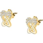 Boucles oreilles Cleor Boucles d'oreilles en Plaqué or et zircon