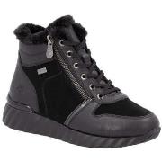 Bottines Remonte black casual closed ladies mid height boots