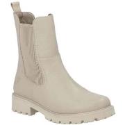 Bottines Remonte beige casual closed ladies mid height boots