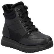 Bottines Rieker black casual closed ladies mid height boots