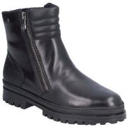 Bottines Rieker black casual closed ladies mid height boots