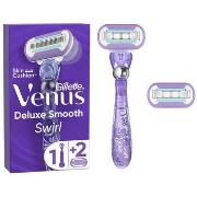 Accessoires corps Gillette Machine Venus Swirl Smooth + 2 Pièces Détac...