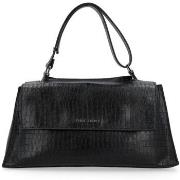 Sac a main Orciani Sac Sveva Longuette Cuir souple cocco noir