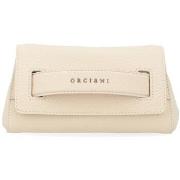 Sac à main Orciani Pochette Gossip en cuir grainé ivoire