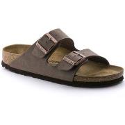 Sandales Birkenstock ARIZONA BIRKO FLOR-151183 NUBUCK MOCCA